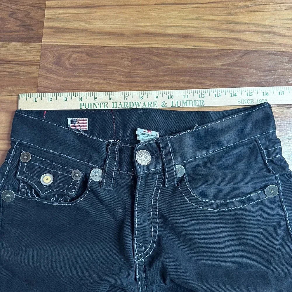 Vintage Y2K True Religion Ricky Super T Jeans Mens 32x32 Black Made in USA